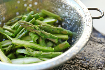 Asparagus, closeup