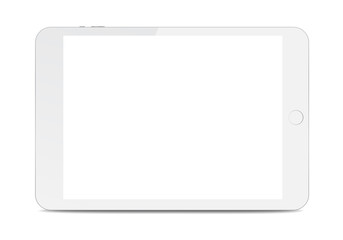White isolated tablet with shadow