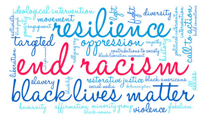 End Racism Word Cloud