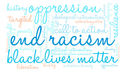 End Racism Word Cloud