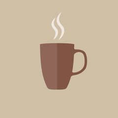 Obraz premium Cup of hot aroma coffee