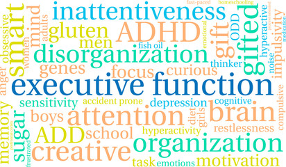 Executive Function Word Cloud