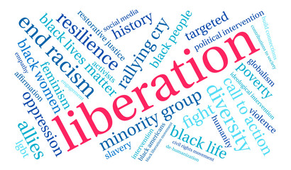Obraz premium Liberation Word Cloud