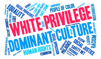 White Privilege Word Cloud