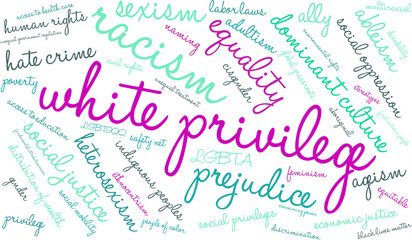 White Privilege Word Cloud