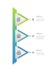 infographic template triangles