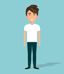 happy young people design, vector illustration eps10 graphic 