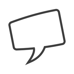 Naklejka premium square conversation bubble