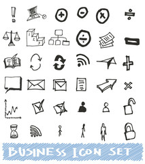 Business doodles sketch eps10 vector