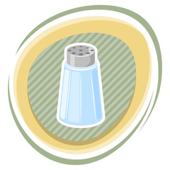 Salt shaker cartoon icon