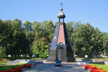 The chapel of St. Prince Alexander Nevsky, the monument to the Uglich people - the defenders of the Fatherland. Uglich, Russia