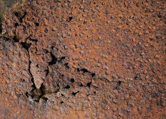 Rusty old plate