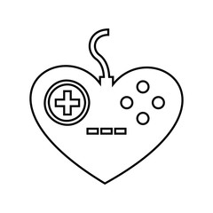 Control video game isolated icon design