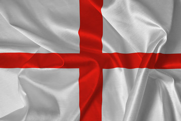 Fototapeta premium Zbliżenie jedwabiście angielska flaga - tło