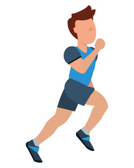 Fototapeta na wymiar person jogging icon design