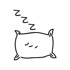 drawing pillow isolated icon design