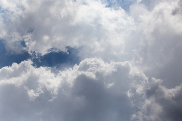 clouds in the sky as the background