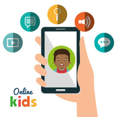 online kids design, vector illustration eps10 graphic 