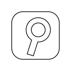 magnifying glass  isolated icon design