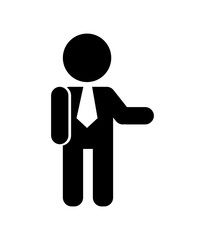 businessman avatar isolated icon design