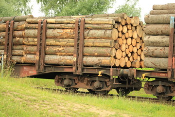 Güterwagen der Eisenbahn