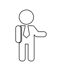 businessman avatar isolated icon design