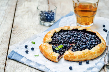 Blueberry galette