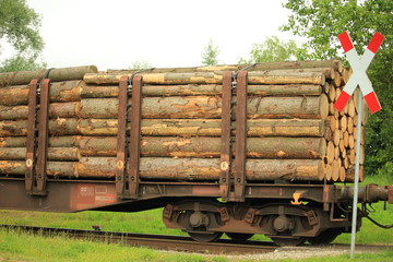 Güterwagen der Eisenbahn