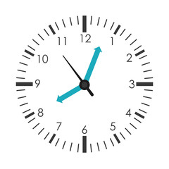 Clock  icon. Time design. vector graphic
