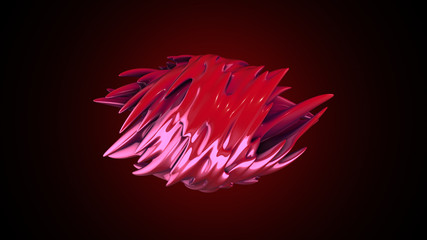 abstract organic form. 3d rendering.