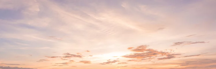 Fototapeten Panorama Sonnenuntergang Himmel © yotrakbutda