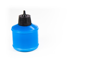plastic glue container isolated on white