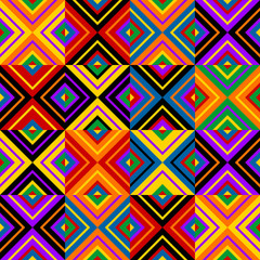 Seamless African geometric pattern. Ethnic seamless design for b