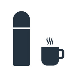 thermos, cup icon - travel 100 set