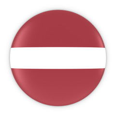 Latvian Flag Button - Flag of Latvia Badge 3D Illustration