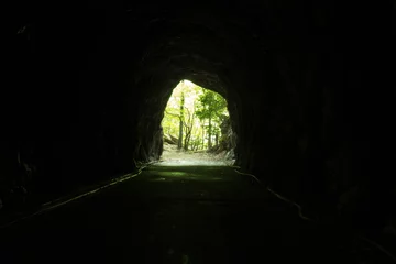 Photo sur Plexiglas Tunnel 素掘りのトンネル