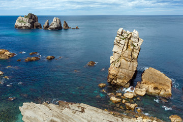 Atlantic ocean coastline near Portio Beach