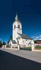 Fototapeta na wymiar Kysucke Nove Mesto, Catholic church, Kysuce, Slovakia