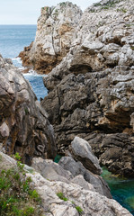 Ocean coastline landscape.