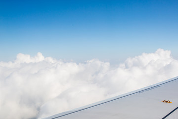 Fototapeta na wymiar View of clouds from high up in the sky (it was actually taken fr