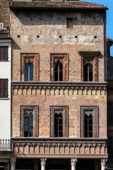 Fototapeta na wymiar 15th century Merchant House in Mantua, Italy