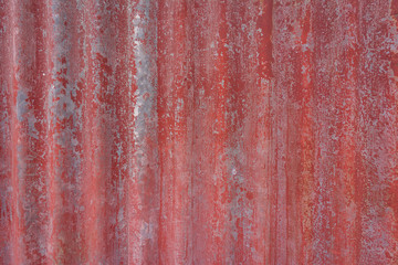 Red stamping zinc wall,texture background