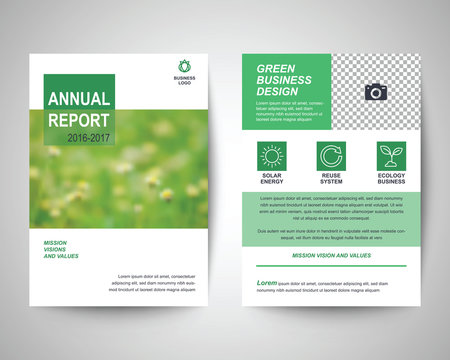 Green Flyer A4 Template