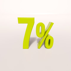 Percentage sign, 7 percent