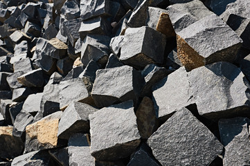 pavement details, cobblestone, stone blocks