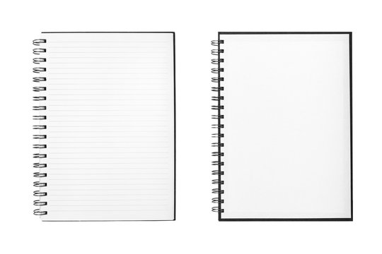 Blank notebook or notepad with line paper