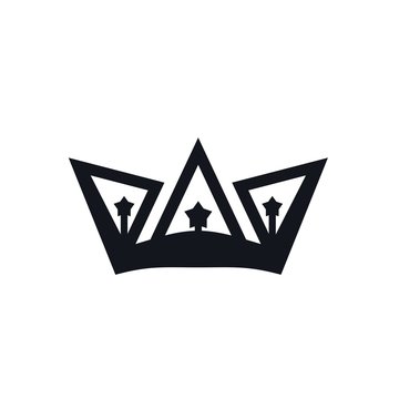 Design logo crown coronal majestic kingdom design