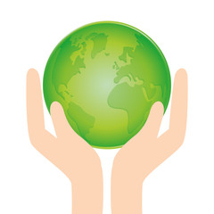 Ecology design, vector illustration.