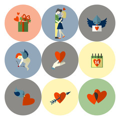 Happy Valentines Day Icons