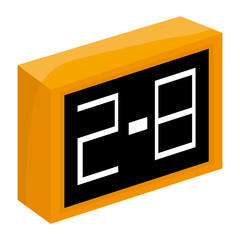 scoreboard icon yellow black
